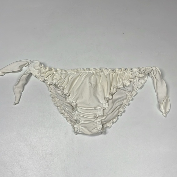 Calzedonia Womens White Tie Size Bikini Bottoms Size Large L - Picture 1 of 4